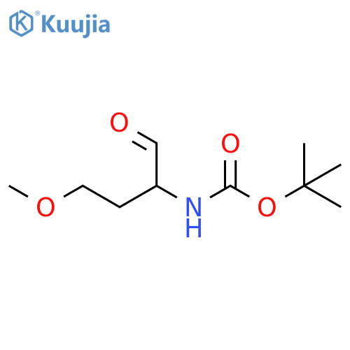 tert-butyl N-(4-methoxy-1-oxobutan-2-yl)carbamate structure