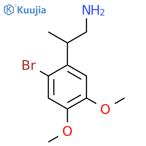 2-(2-Bromo-4,5-dimethoxyphenyl)propan-1-amine structure