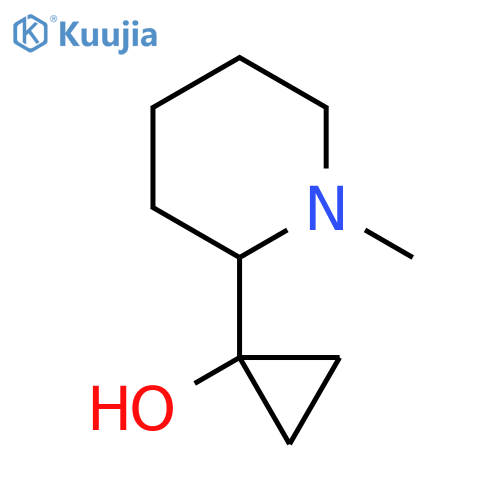 1-(1-methylpiperidin-2-yl)cyclopropan-1-ol structure