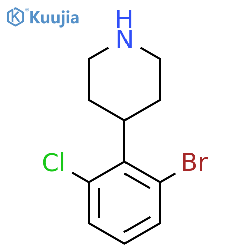 4-(2-bromo-6-chlorophenyl)piperidine structure