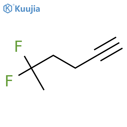 5,5-difluorohex-1-yne structure