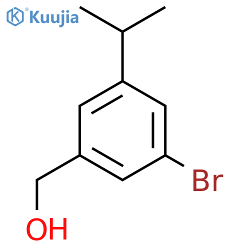 3-Bromo-5-(1-methylethyl)-benzenemethanol structure
