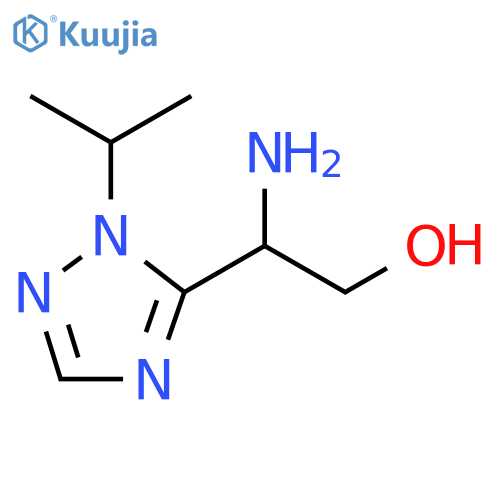 2-amino-2-1-(propan-2-yl)-1H-1,2,4-triazol-5-ylethan-1-ol structure