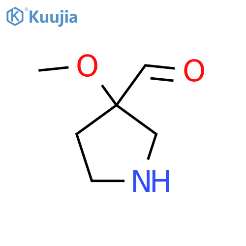 3-methoxypyrrolidine-3-carbaldehyde structure