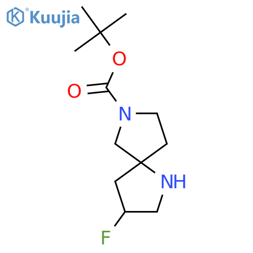 tert-butyl 3-fluoro-1,7-diazaspiro[4.4]nonane-7-carboxylate structure