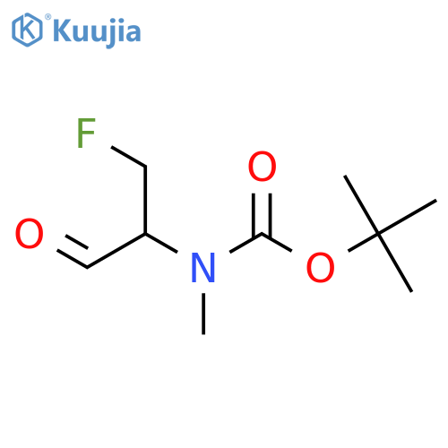tert-butyl N-(1-fluoro-3-oxopropan-2-yl)-N-methylcarbamate structure