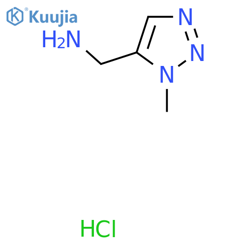 (1-Methyl-1H-1,2,3-triazol-5-yl)methanamine hydrochloride structure