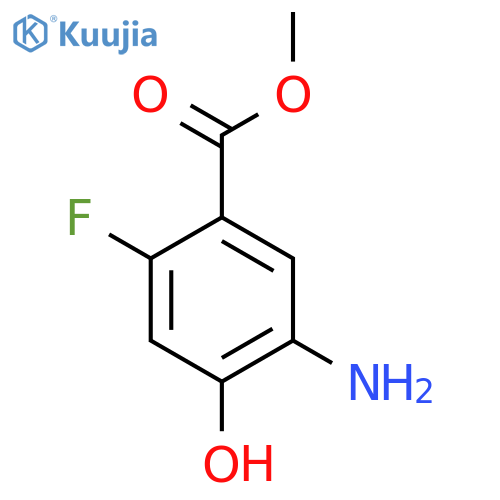Methyl 5-amino-2-fluoro-4-hydroxybenzoate structure