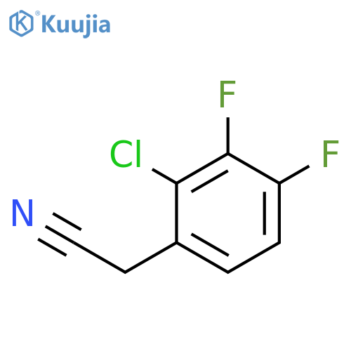 2-(2-chloro-3,4-difluorophenyl)acetonitrile structure