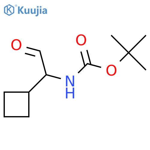 tert-Butyl (1-cyclobutyl-2-oxoethyl)carbamate structure
