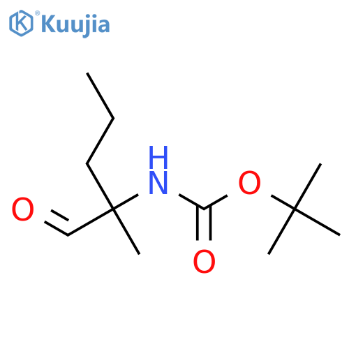 tert-butyl N-(2-methyl-1-oxopentan-2-yl)carbamate structure