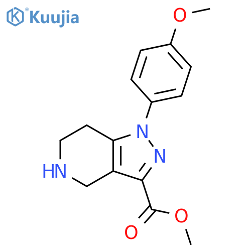 methyl 1-(4-methoxyphenyl)-1H,4H,5H,6H,7H-pyrazolo[4,3-c]pyridine-3-carboxylate structure