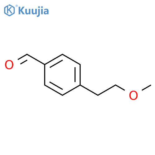 Benzaldehyde, 4-(2-methoxyethyl)- structure