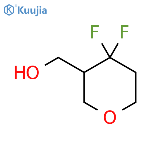 (4,4-difluorooxan-3-yl)methanol structure