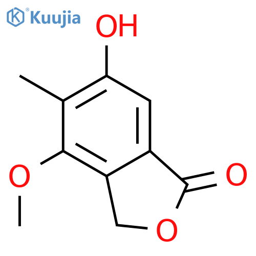 6-Hydroxy-4-methoxy-5-methyl-1(3H)-isobenzofuranon structure