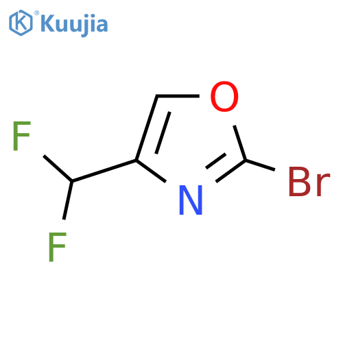 2-Bromo-4-(difluoromethyl)-1,3-oxazole structure