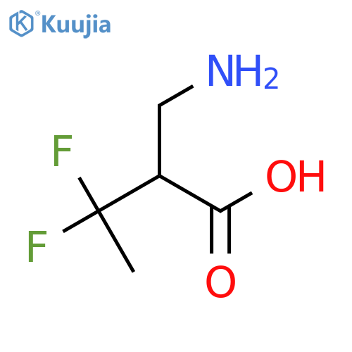 2-(aminomethyl)-3,3-difluorobutanoic acid structure
