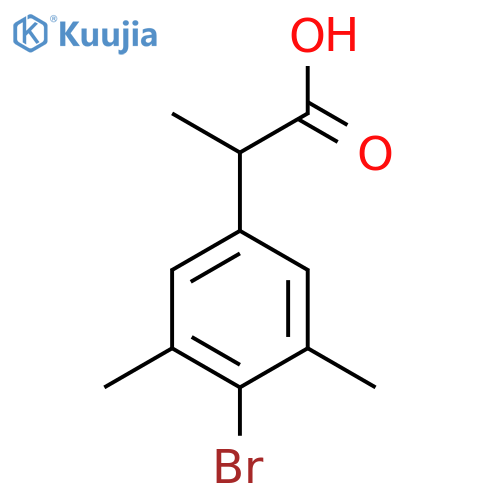 2-(4-bromo-3,5-dimethylphenyl)propanoic acid structure