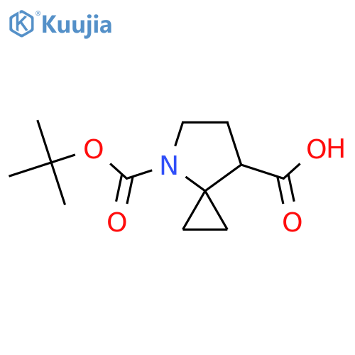 4-[(2-Methylpropan-2-yl)oxycarbonyl]-4-azaspiro[2.4]heptane-7-carboxylic acid structure