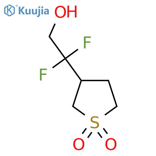 3-(1,1-difluoro-2-hydroxyethyl)-1lambda6-thiolane-1,1-dione structure
