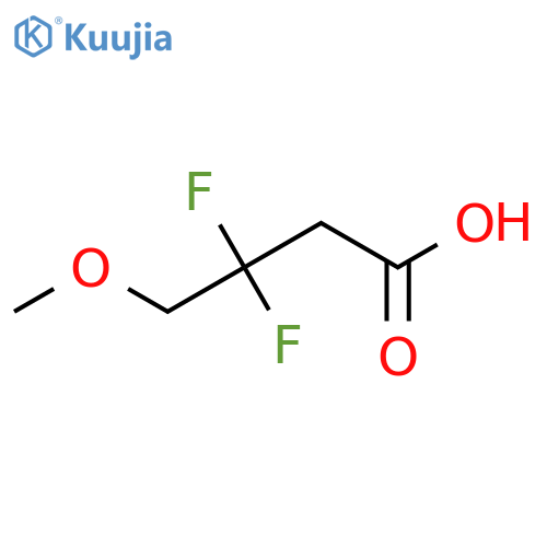 3,3-difluoro-4-methoxybutanoic acid structure