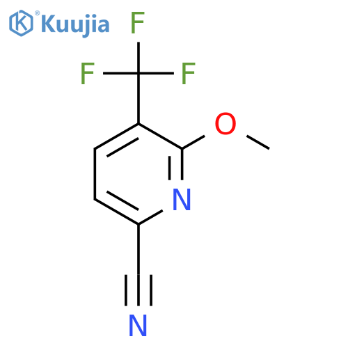 6-Methoxy-5-(trifluoromethyl)picolinonitrile structure