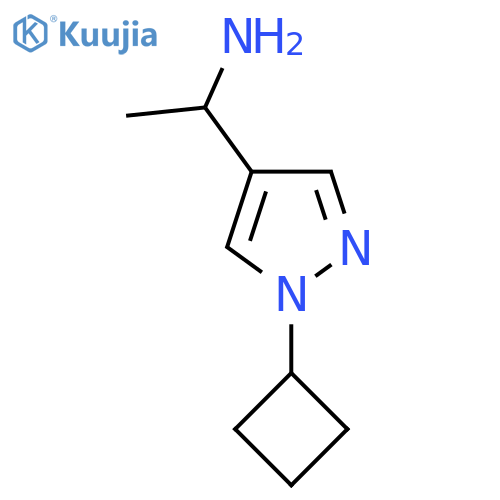 1-(1-cyclobutyl-1H-pyrazol-4-yl)ethan-1-amine structure