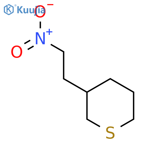 3-(2-nitroethyl)thiane structure