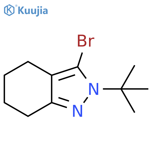 2H-Indazole, 3-bromo-2-(1,1-dimethylethyl)-4,5,6,7-tetrahydro- structure