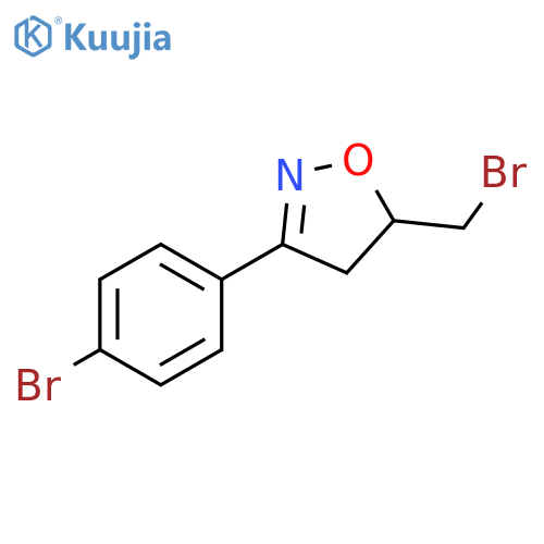 5-Bromomethyl-3-(4-bromo-phenyl)-4,5-dihydro-isoxazole structure