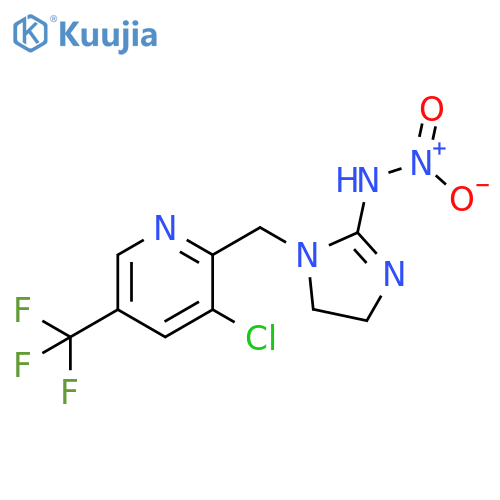 3-Chloro-2-{(2Z)-2-(nitroimino)imidazolidin-1-ylmethyl}-5-(trifluoromethyl)pyridine structure