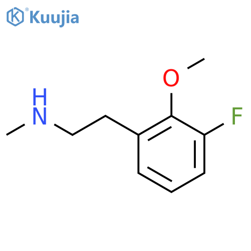 2-(3-fluoro-2-methoxyphenyl)ethyl(methyl)amine structure
