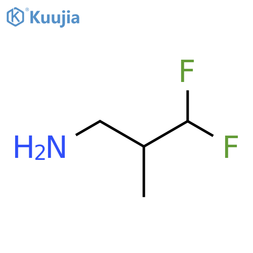 3,3-Difluoro-2-methylpropan-1-amine structure