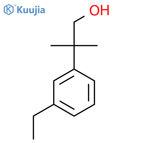 2-(3-ethylphenyl)-2-methylpropan-1-ol structure