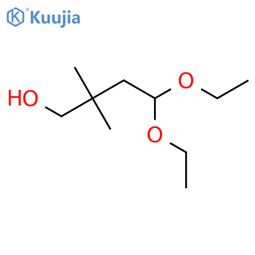 4,4-diethoxy-2,2-dimethylbutan-1-ol structure