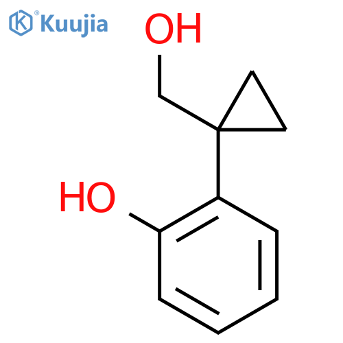 2-1-(hydroxymethyl)cyclopropylphenol structure