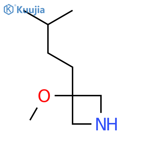 3-Methoxy-3-(3-methylbutyl)azetidine structure