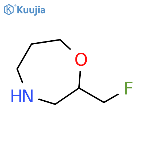 2-(Fluoromethyl)-1,4-oxazepane structure
