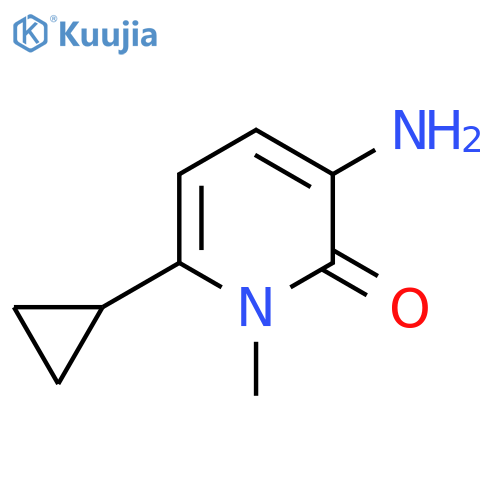 3-Amino-6-cyclopropyl-1-methylpyridin-2-one structure