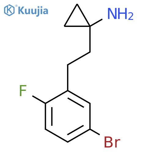1-2-(5-bromo-2-fluorophenyl)ethylcyclopropan-1-amine structure
