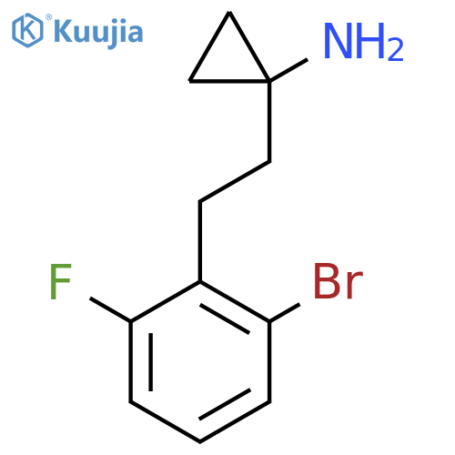 1-2-(2-bromo-6-fluorophenyl)ethylcyclopropan-1-amine structure