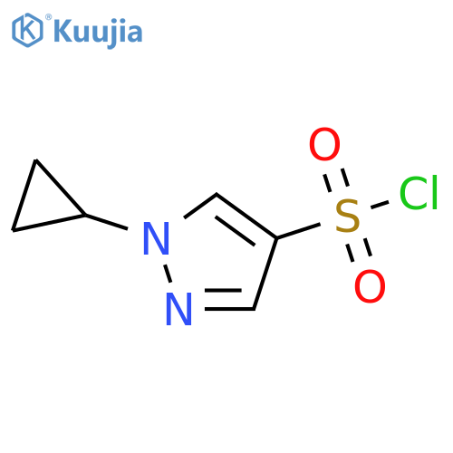 1-cyclopropyl-1H-pyrazole-4-sulfonyl chloride structure