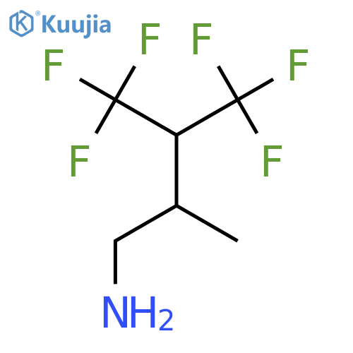 4,4,4-trifluoro-2-methyl-3-(trifluoromethyl)butan-1-amine structure