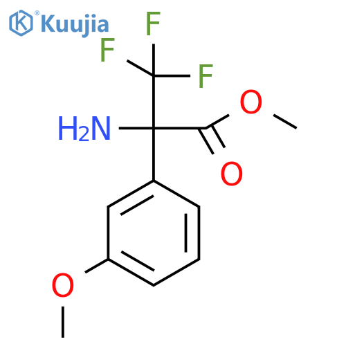Methyl 2-amino-3,3,3-trifluoro-2-(3-methoxyphenyl)propanoate structure