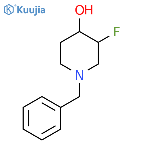 1-Benzyl-3-fluoropiperidin-4-ol structure