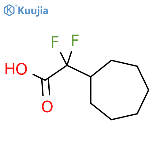 2-cycloheptyl-2,2-difluoroacetic acid structure