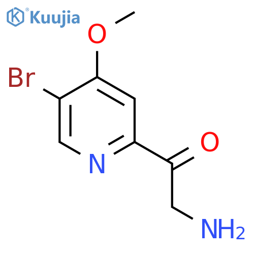 2-Amino-1-(5-bromo-4-methoxypyridin-2-yl)ethan-1-one structure