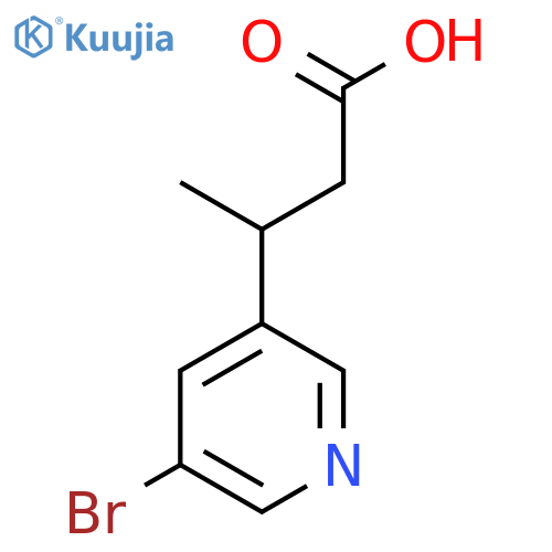 3-(5-bromopyridin-3-yl)butanoic acid structure