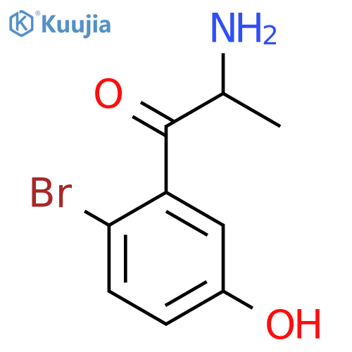 2-amino-1-(2-bromo-5-hydroxyphenyl)propan-1-one structure