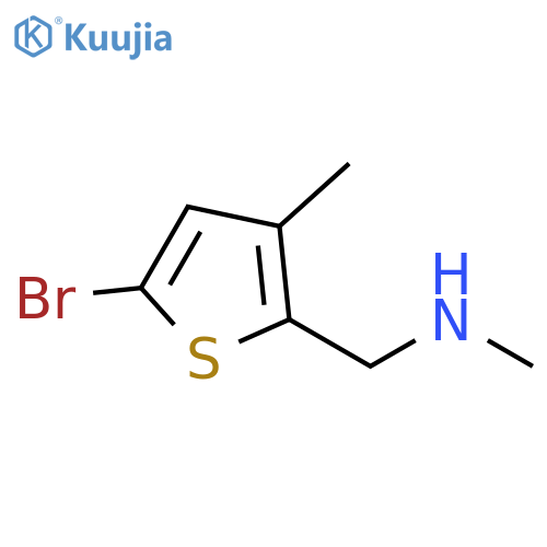 5-Bromo-\u200bN,\u200b3-\u200bdimethyl-2-thiophenemethanamine structure